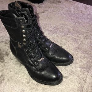 Double-H Packer Western Lace Up Kiltie Roper 8.5